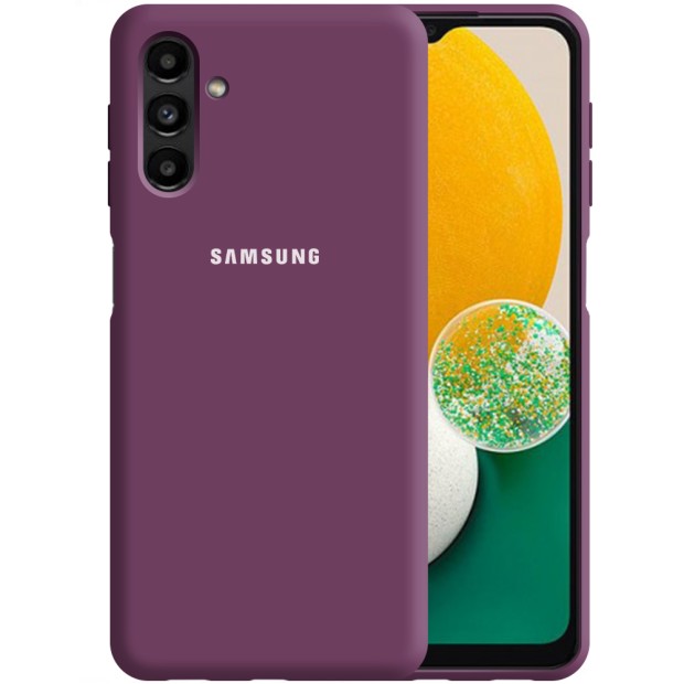 Силіконовий оригінальний 360-чохол з логотипом для Samsung Galaxy A13 5G (Бузковий)