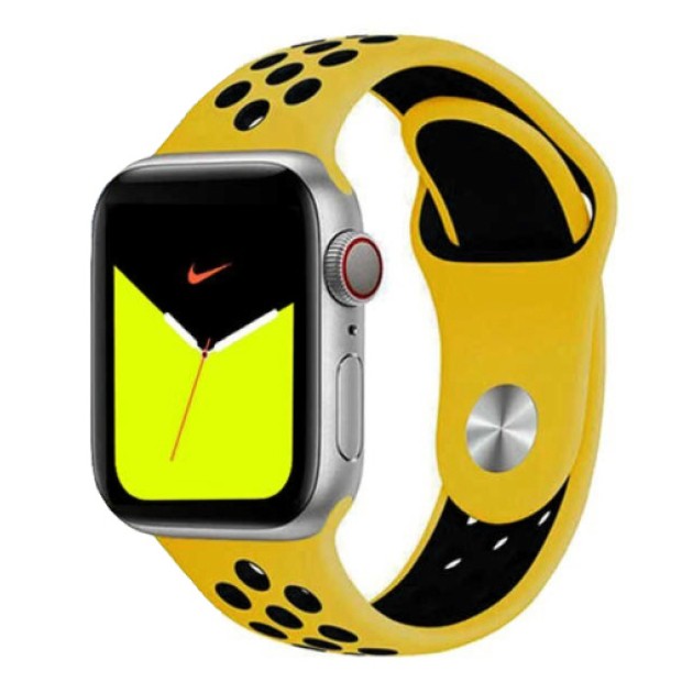 Ремінець Nike Apple Watch 38 / 40 мм (жовто-чорний) Ремінець Nike Apple Watch 38 / 40 мм (жовто-чорний)