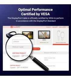 Кабель UGREEN DP114 DisplayPort - DisplayPort (1м)