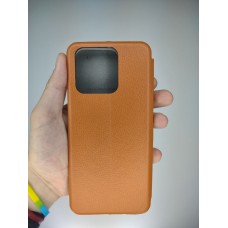 Чехол-книжка Оригинал Lite Xiaomi Redmi 12C / 11A (Коричневый)