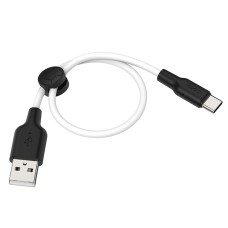 USB-кабель Hoco Silicone X21 Plus 25cm (Type-C) (Белый)