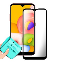 Захисне скло 5D Ceramic Samsung Galaxy A01 (2019) Чорне