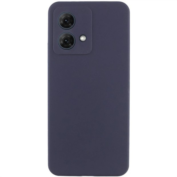 Силіконовий чохол Original Motorola Moto G84 (ShutCam) (Темно-синій)
