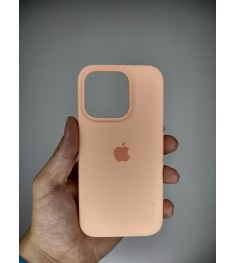 Оригінальний силіконовий чохол-кейс Apple для iPhone 15 Pro (59) Грейпфрут