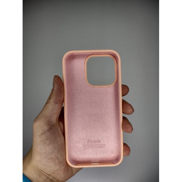 Оригінальний силіконовий чохол-кейс Apple для iPhone 15 Pro (59) Грейпфрут