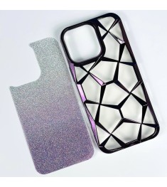 Накладка 3D Prism Metal для Apple iPhone 14 Pro (Аметист)
