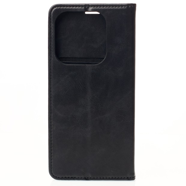 Case-book Leather Elegant Xiaomi Redmi Note 14 5G (Black)
