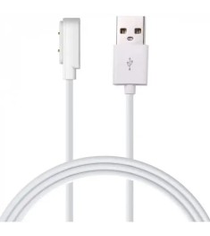 USB-кабель для розумних годинників універсальний 2pin (7.8 x 14.3 мм) (Білий)