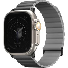 Ремешок Apple Watch UNIQ Revix Silicone Magnetic 42 / 44 / 45 / 49 mm (Charcoal / Grey)