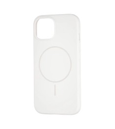 Силикон Original Round Case with MagSafe Apple iPhone 15 (06) White