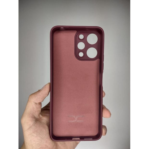 Силікон оригінальний Xiaomi Redmi 12 (ShutCam) (Бордовий)