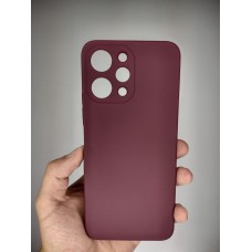 Силікон оригінальний Xiaomi Redmi 12 (ShutCam) (Бордовий)