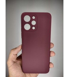 Силікон оригінальний Xiaomi Redmi 12 (ShutCam) (Бордовий)