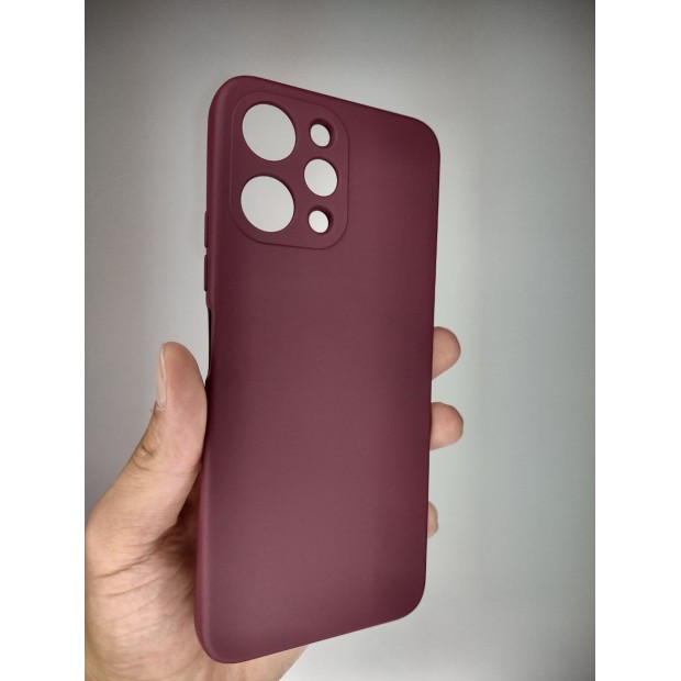 Силікон оригінальний Xiaomi Redmi 12 (ShutCam) (Бордовий)