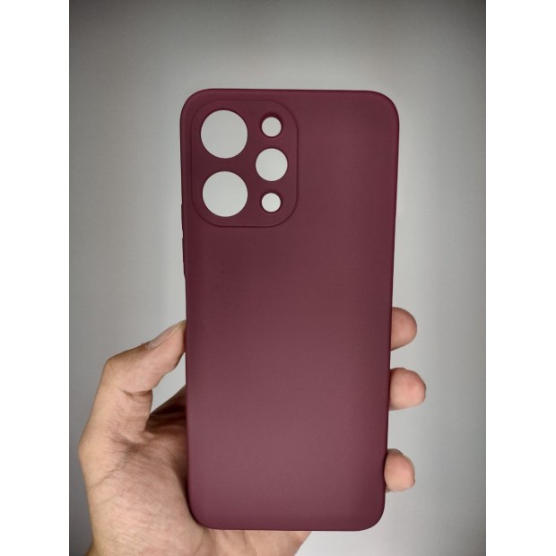 Силікон оригінальний Xiaomi Redmi 12 (ShutCam) (Бордовий)