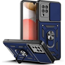 Чохол-бронь Ring Serge Armor Case Samsung Galaxy A22 4G  /  M32 (ShutCam) (Синій)