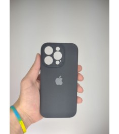 Оригінальний силіконовий чохол RoundCam для Apple iPhone 14 Pro (07) чорний