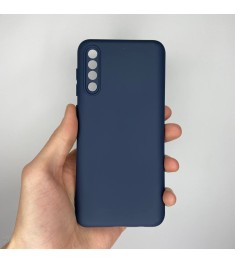 Силікон Оригінальний Samsung Galaxy A30s  /  A50  /  A50s (ShutCam) (Темно-синій..