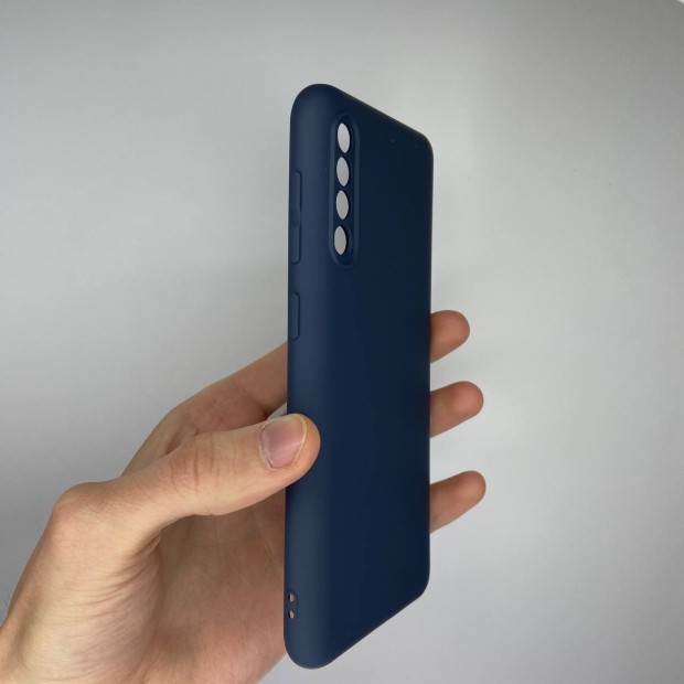 Силікон Оригінальний Samsung Galaxy A30s  /  A50  /  A50s (ShutCam) (Темно-синій)