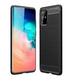 Силікон Polished Carbon для Samsung Galaxy S20 Plus (Чорний)
