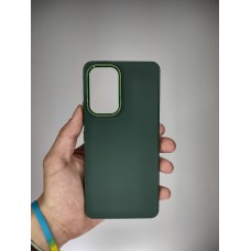 Металева накладка для камери Samsung Galaxy A53 (темно-зелена)