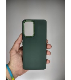 Накладка Metal Camera Samsung Galaxy A53 (Тёмно-зелёный)