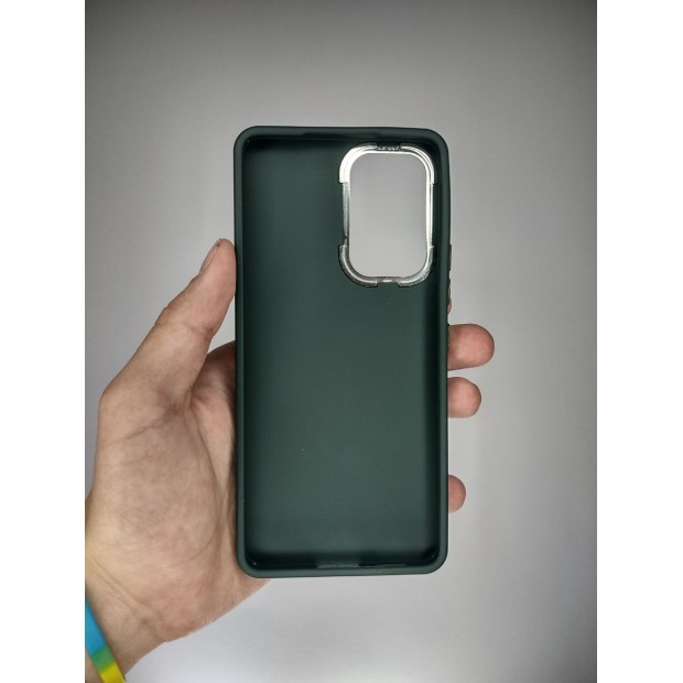 Металева накладка для камери Samsung Galaxy A53 (темно-зелена)