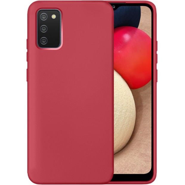Silicone Original 360 Case for Samsung Galaxy A02S (Strawberry)