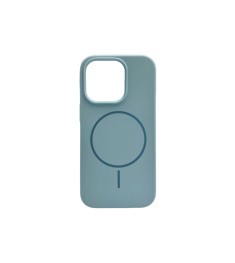 Силикон Original Round Case with MagSafe Apple iPhone 14 Pro (53) Sky Blue