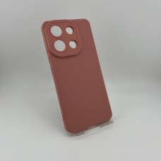 Силіконовий чохол iNavi Color для Xiaomi Redmi Note 13 4G (Темно-рожевий)