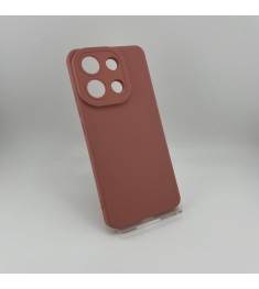 Силіконовий чохол iNavi Color для Xiaomi Redmi Note 13 4G (Темно-рожевий)