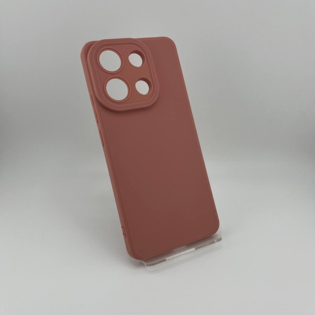 Силіконовий чохол iNavi Color для Xiaomi Redmi Note 13 4G (Темно-рожевий)