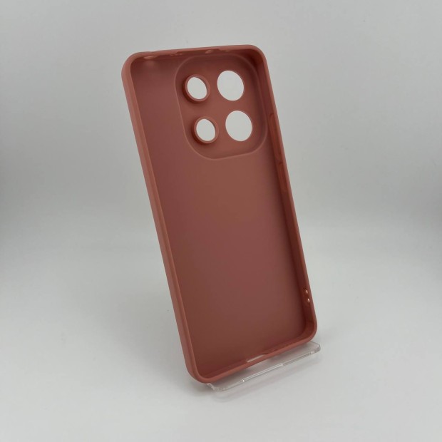 Силіконовий чохол iNavi Color для Xiaomi Redmi Note 13 4G (Темно-рожевий)