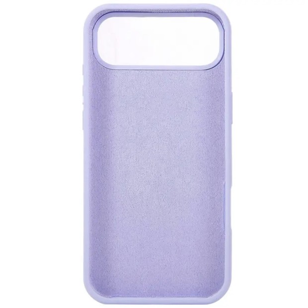 Силіконовий оригінальний круглий чохол для Apple iPhone 17 Air (15) бузковий.