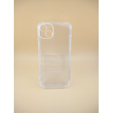 Силикон 6D Apple iPhone 14 Plus (ShutCam) (Прозрачный)