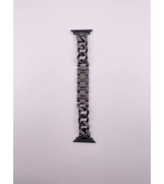 Apple Watch ремінець з металевими діамантами 42  /  44  /  45  /  49 мм (Чорний)..