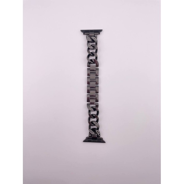 Ремешок Apple Watch Metal Diamonds 42 / 44 / 45 / 49mm (Black)