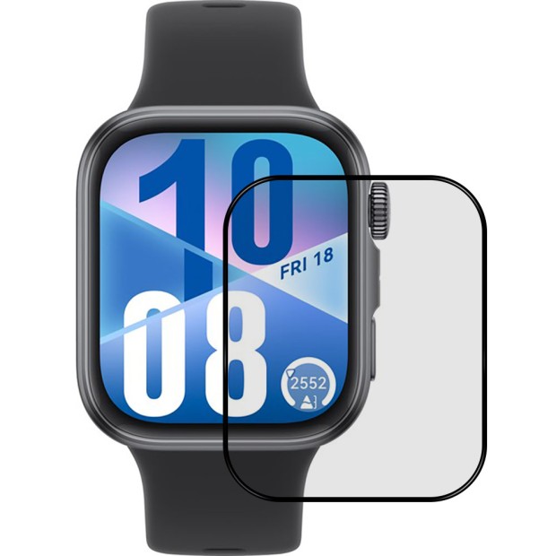 Захисне скло 5D Huawei Watch Fit 4 Чорне Захисне скло 5D Huawei Watch Fit 4 Чорне