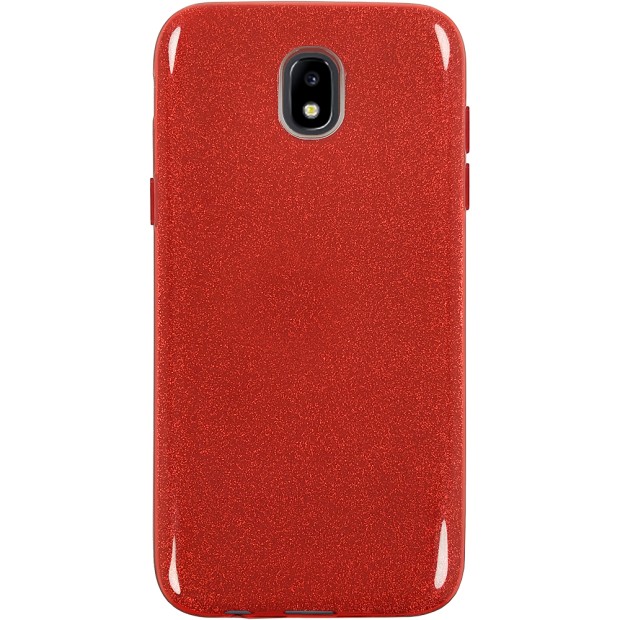Силикон Glitter Samsung Galaxy J5 (2017) J530 (Красный)
