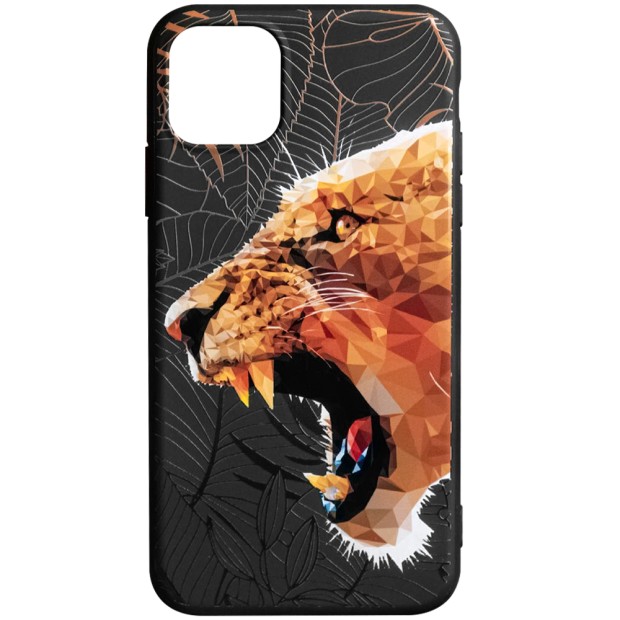 Силіконовий чохол Mural Case для Apple iPhone 12  /  12 Pro (Лев)