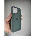 Оригінальний силіконовий чохол круглої форми для Apple iPhone 15 Pro Max (55) темно-зелений