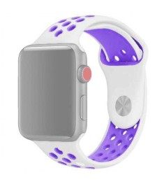 Ремешок Nike Apple Watch 38 / 40 mm (White-Violet)