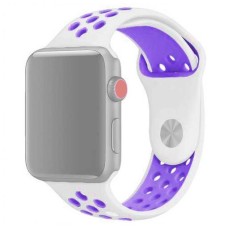 Ремешок Nike Apple Watch 38 / 40 mm (White-Violet)