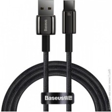 USB-кабель Baseus Tungsten Gold 100W (1m) (Type-C) (Чёрный) CAWJ000001