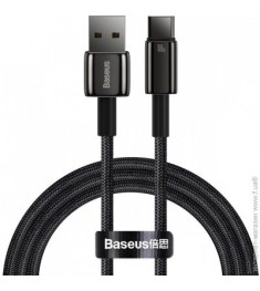 USB-кабель Baseus Tungsten Gold 100W (1m) (Type-C) (Чёрный) CAWJ000001