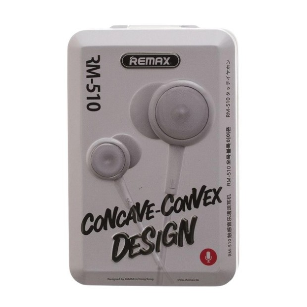 Wired in-ear headset Remax RM-510 (Gray)