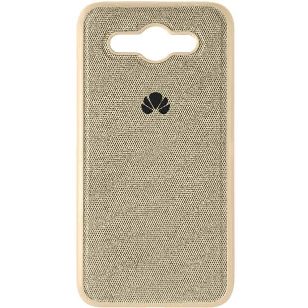 Силіконовий чохол Textile для Huawei Y3 (2017) (Бежевий)