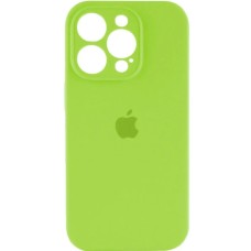 Силикон Original RoundCam Case Apple iPhone 14 Pro (27) Grass Green
