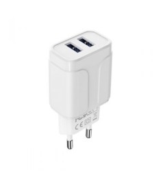 Borofone BA37A 2.1A USB Charger Adapter + MicroUSB Cable (White)