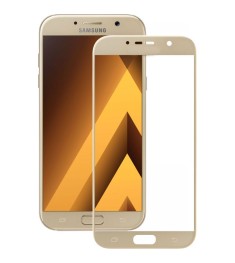 Защитное стекло 3D Samsung Galaxy A3 (2017) A320 Gold